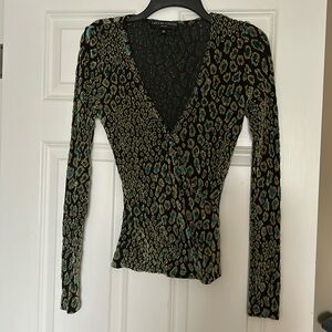 Caroline Constas velvet wrap top